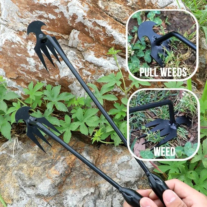 Gardening Tools Rake - Rastrillo de jardín 2 en 1,