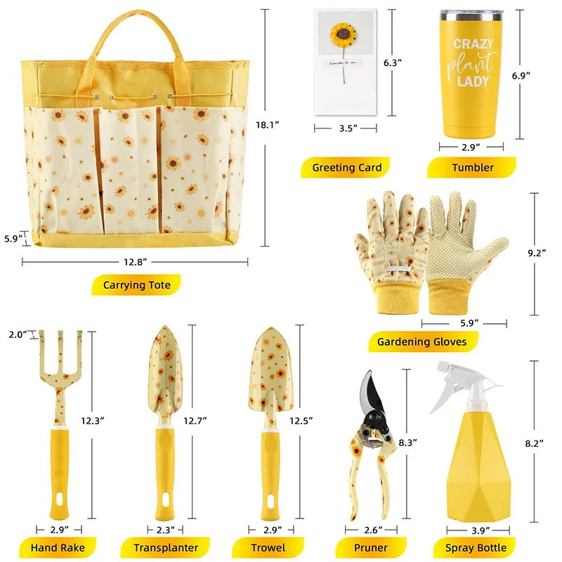 Gardening Tools Spade - Juego de Herramientas de Jardinería Duraderas,