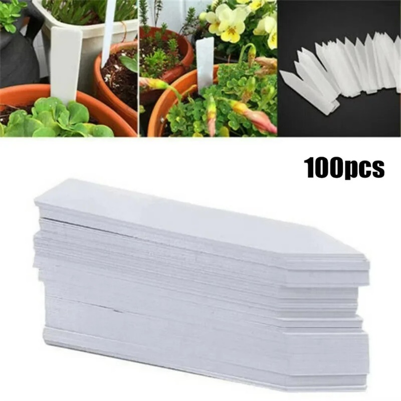 Plant Label Tags - 100 etiquetas de plástico para plantas,