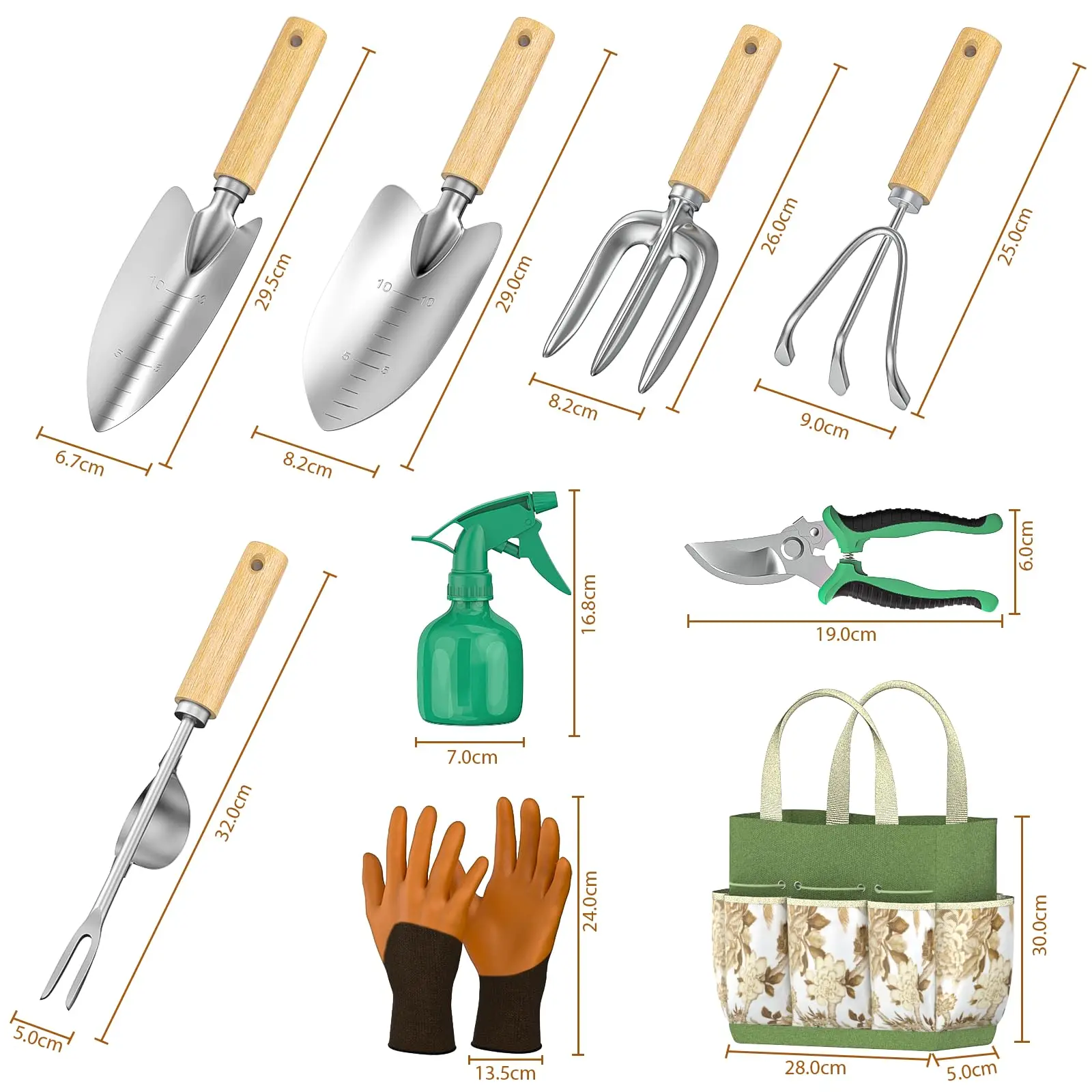 Juego de herramientas manuales - Spade Digging Fork reseña y precio