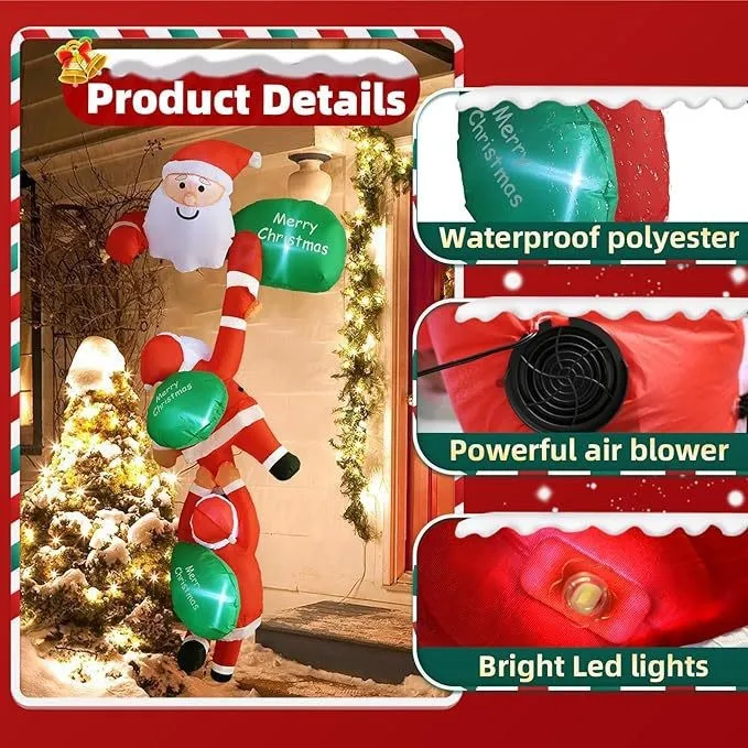 Adorno navideño inflable con f - Gardening Tools For Elderly reseña y precio